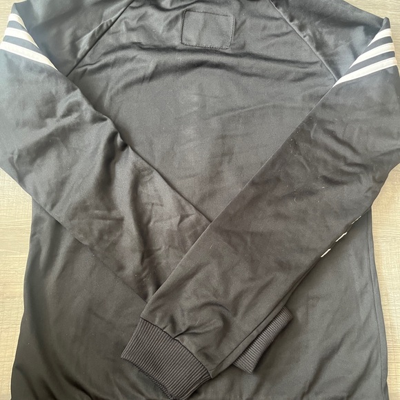 Adidas Black Jacket with Signature Stripes - Picture 5 of 5